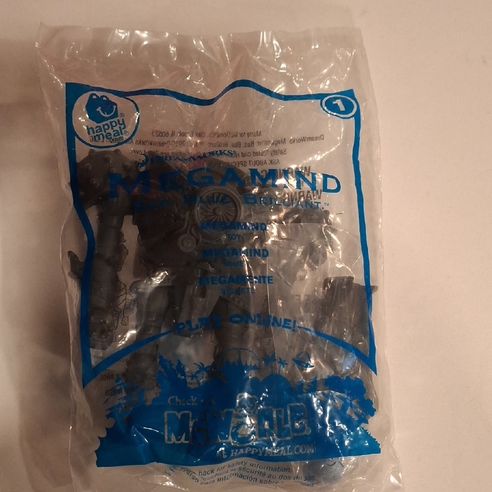 McDonald's Megamind Toy with Blue Accents